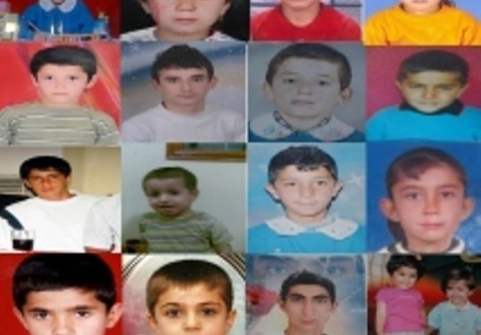 Katledilen ve Tutuklanan Çocuklar Ülkesi