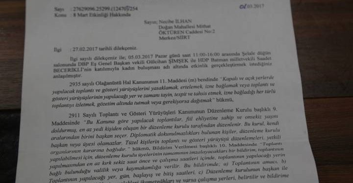 Siirt Valisi: 8 Mart başka gün kutlanmaz