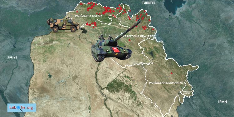 Malpera Me Dê Nexşeya Baregehên Veşartî Yên Dewleta Tirk Ên Li Başûrê Kurdistanê Biweşîne